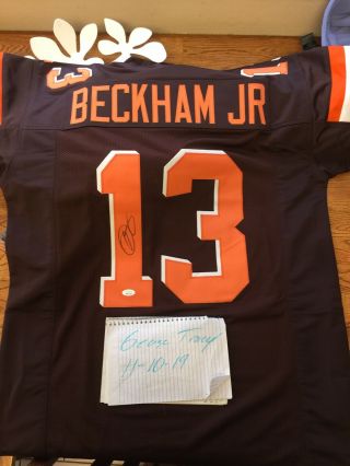Odell Beckham Jr Autographed Jersey Cleveland Browns Jsa