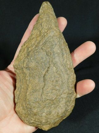 A Big One Million Year Old Early Stone Age Acheulean Handaxe Mauritania 619gr E