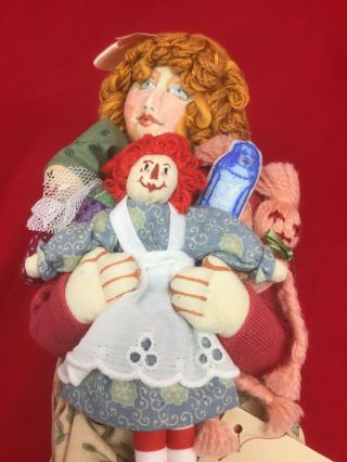Limited Edition Cloth Artist Doll Hand Painted By Marla Florio - Jenny - Unique