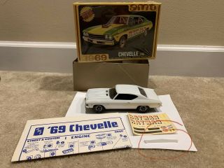Vintage Amt 1969 Chevy Chevrolet Chevelle Ss 396 Model Car Kit Y910 - 200