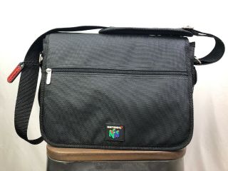 Vintage Nintendo 64 N64 Video Game Travel Carry Bag Messenger Shoulder Black