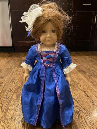 American Girl Pleasant Company Felicity Doll With Christmas Gown