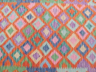 A Lovely Old Handmade Azerbaijan Oriental Wool On Wool Kilim (150 X 104 Cm)