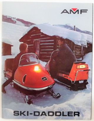 1971 Amf Ski - Daddler Mk Iv & V Vintage Snowmobile Brochure Usa English Bi - Fold