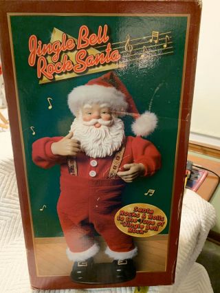 Vintage 1998 Jingle Bell Rock Santa Dancing First Edition