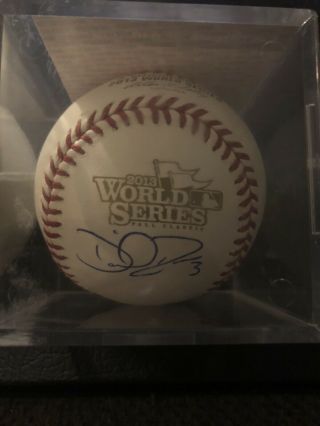 David Ross Autograph 2016 World Series Signed Baseball Jsa Certified Chicago Cub