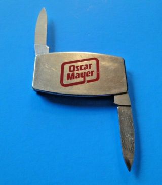 Vintage Zippo Pocket Knife Money Clip Oscar Mayer Logo Item 310