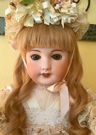 20 Inch Tete Jumeau Antique French Bisque Head Doll Unis 301