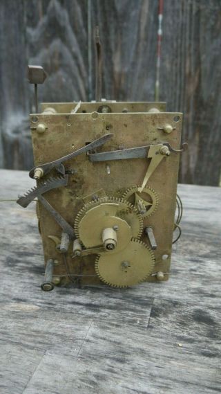 Antique Victorian 1830s - 40s English /scottish Tall Case Clock Movement