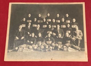 Antique 1910 Schenectady York Lyceum Football Team Cabinet Photo Early Old