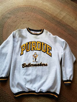 Vintage Purdue Boilermakers Letterman Sweatshirt Xxl