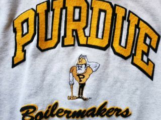 Vintage Purdue Boilermakers Letterman Sweatshirt XXL 2