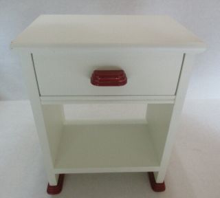 Vintage American Girl Doll Molly ? White Night Stand Table Retired