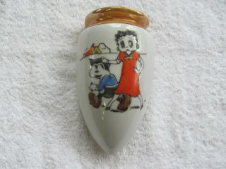 Vintage Betty Boop Pocket Wall Vase.
