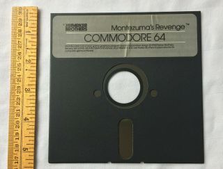 Montezuma ' s Revenge Atari Commodore 64 Vtg 5.  25 Floppy Disk Video Game Computer 3