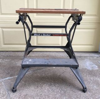 Vintage Black & Decker Workmate 79 - 001 Portable Work Table Folding Bench W/ Vise