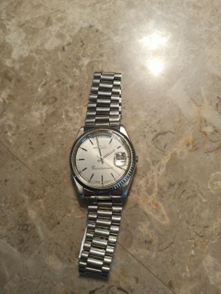 Vintage Mido Commander Stainless Steel Case And Bracelet Watch