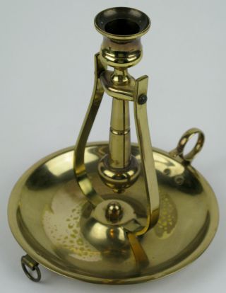 Vintage Baldwin Solid Brass Ship Gimbal Candle Holder Nautical Candlestick