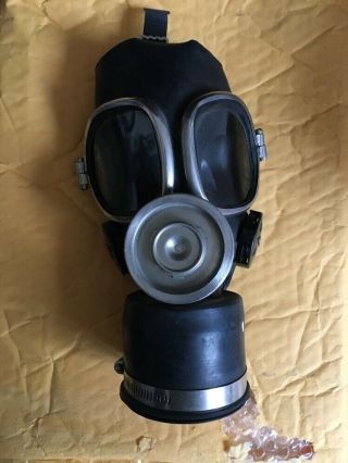 Vintage Msa Riot Black Chemical Biological Gas Mask