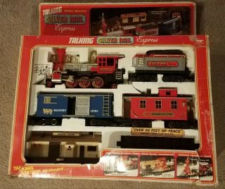 Vintage Bright Talking Silver Rail Express Great,  Complete Train Set