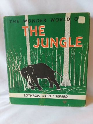Marie Neurath The Wonder World Of The Jungle Vintage 1963 Isotype Hb Dj