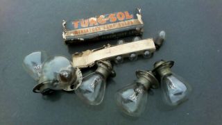 1920 ‘s - 1930s Vintage Auto Nos Hot Rod Light Lamps - Flashlight Bulbs