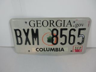 2013 Peach State Georgia Columbia County Auto Car Tag License Plate Garage Decor