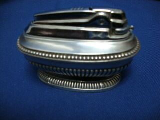 Vintage Antique Ronson Silverplate Tabletop Varaflame Lighter Made In England