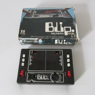 Vintage 70s 1977 Blip The Digital Game Pong Video Game Tomy W Box