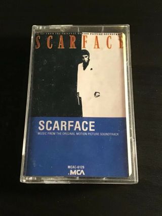 Scarface Movie Soundtrack 1983 Cassette Tape Vintage Giorgio Moroder