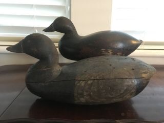 Vintage Antique Old Wooden Early Duck Decoys
