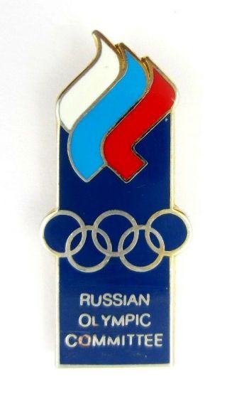 Lillehammer 1994 Winter Olympic Games RUSSIA NOC Russian Olympic Committee Pin 2
