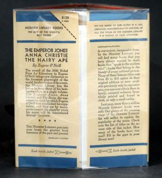 Eugene O ' Neill 1937 Emperor Jones Anna Christie Hairy Ape Modern Library 146 3