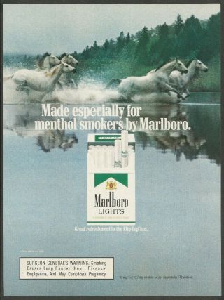 Marlboro Cigarettes - 1988 Vintage Print Ad