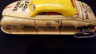 Vintage 1950s Marx Learn To Drive Safe Driving School 305 Tin Wind - Up Car