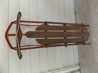 Vintage Sled - - Western Flyer Antique Sled - - Out Of The 50 