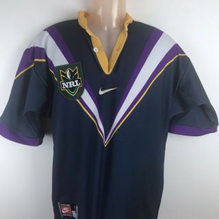 Vintage Melbourne Storm Nrl Arl Jersey Nike 1996 Arl Shirt Small