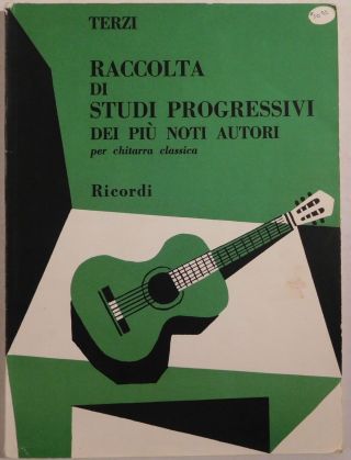 Benvenuto Terzi Raccolta Di Studi Progresivi Ricordi Vintage Music Book Guitar