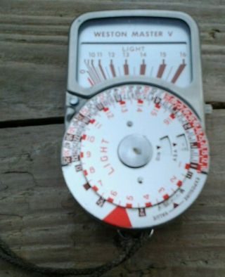 Vintage Weston Master Exposure / Light Meter With Leather Case.