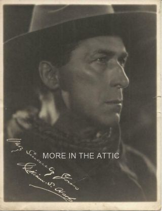 Cowboy Western William S Hart Orig Vintage Silent Cinema Hollywood Fan Photo