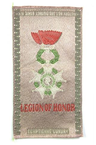Vintage C.  1910 Egyptienne Luxury Tobacco Cigarette Silk Military Legion Of Honor