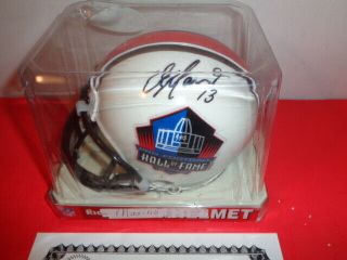 Dan Marino 13 Signed Pro Football Hall of Fame Mini Helmet With In Case 2