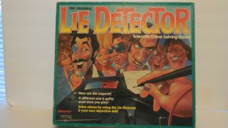 Vintage The Lie Detector Board Game 1987 Pressman Mattel
