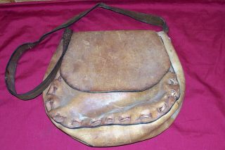 Leather Possibles Bag Pouch Mountain Man Frontiersman Old Vintage Cowboy Western