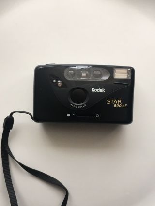 Vintage Kodak Star 500 Af Film Camera Point And Shoot With Soft Case