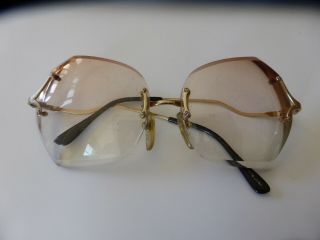 Vintage Zimco Ruby Gold Plated Rgp Eyeglasses Frames Rx