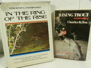 2 Vtg Fly Fishing Books In The Ring Of The Rise Marinaro Rising Trout Fox