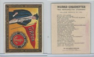 T51 Murad Cigarettes,  College,  1909,  Greer,  Hoopeston,  Illinois