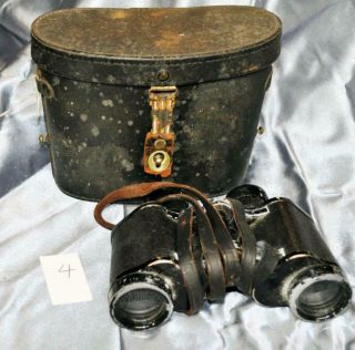 Vintage Binoculars - Carl Zeiss Jenna Silvamar 6 X 30 Ww2 Era