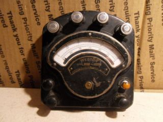 Vintage Bakelite Weston Model 280 Three Range Volt Ammeter